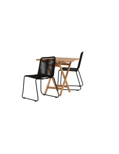 Matgrupp Kenya med Lindos matstolar, 70 × 70 cm