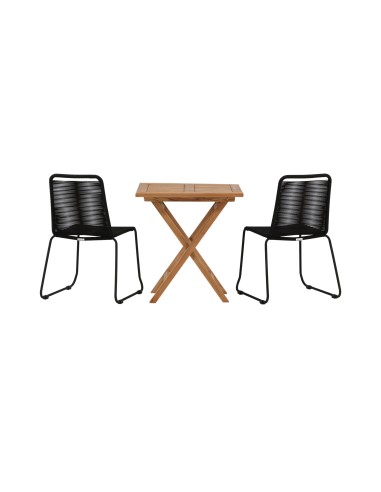 Matgrupp Kenya med Lindos matstolar, 70 × 70 cm