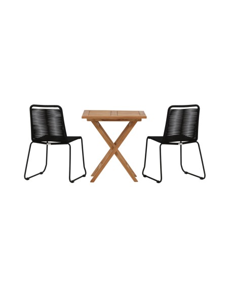 Matgrupp Kenya med Lindos matstolar, 70 × 70 cm