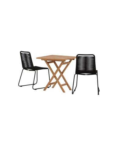 Matgrupp Kenya med Lindos matstolar, 70 × 70 cm