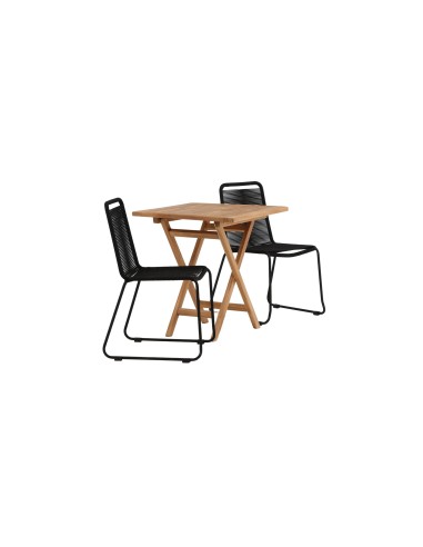 Matgrupp Kenya med Lindos matstolar, 70 × 70 cm