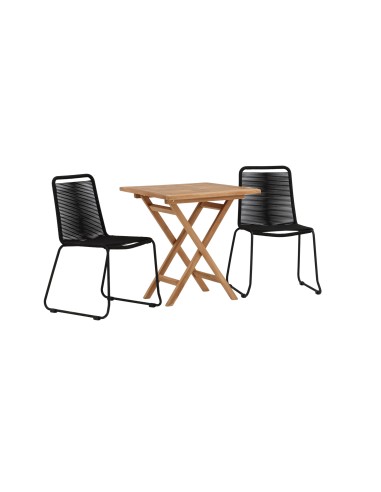 Matgrupp Kenya med Lindos matstolar, 70 × 70 cm