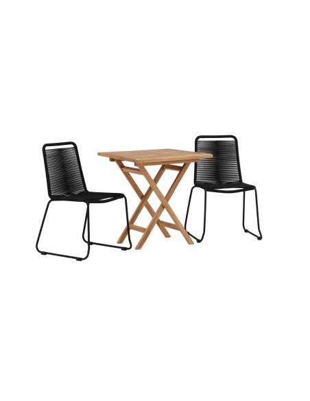 Matgrupp Kenya med Lindos matstolar, 70 × 70 cm