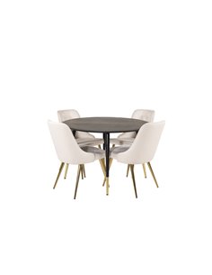 Matgrupp Dipp med Velvet Deluxe matstolar