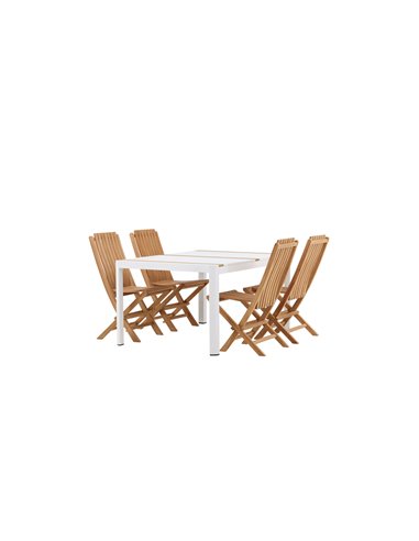 Matgrupp Togo med Ghana matstolar, 150 × 90 cm