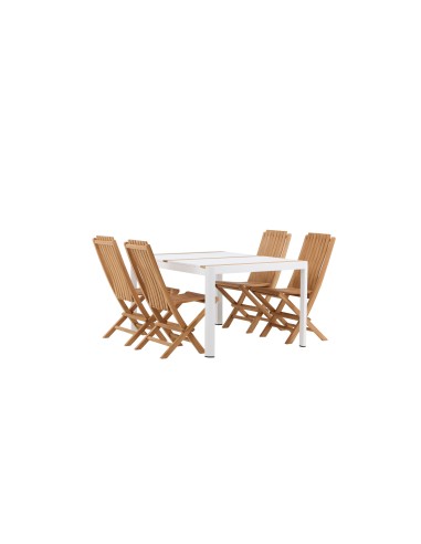 Matgrupp Togo med Ghana matstolar, 150 × 90 cm