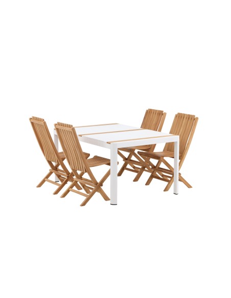 Matgrupp Togo med Ghana matstolar, 150 × 90 cm