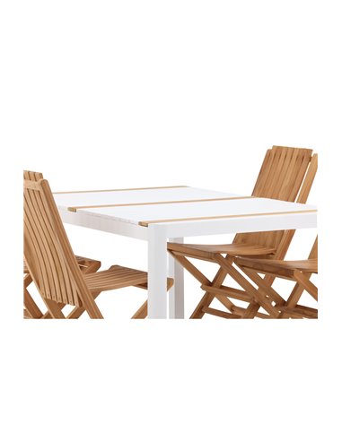 Matgrupp Togo med Ghana matstolar, 150 × 90 cm