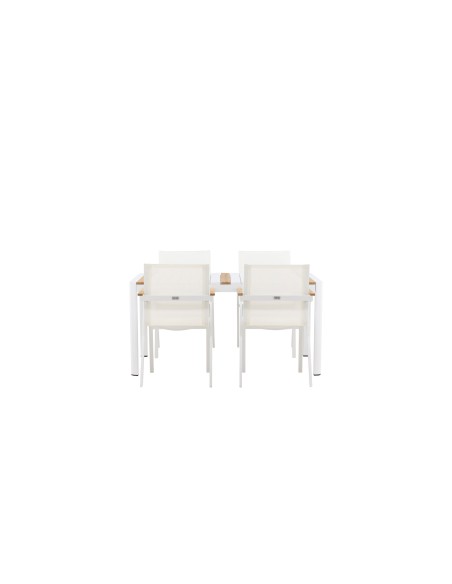 Matgrupp Togo med Mexico matstolar, 150 × 90 cm