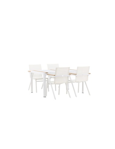 Matgrupp Togo med Mexico matstolar, 150 × 90 cm