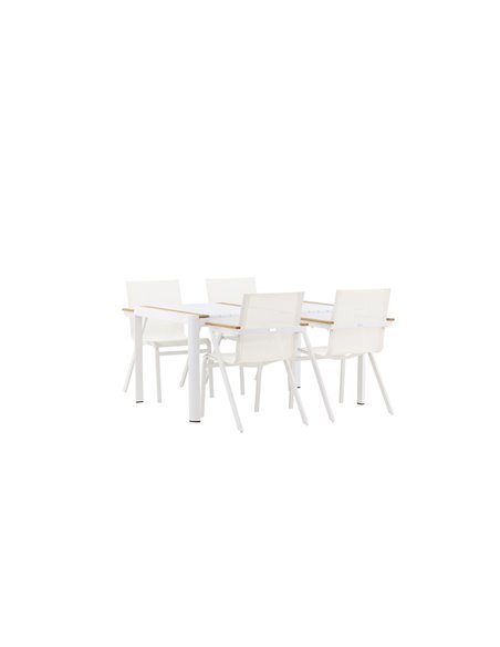 Matgrupp Togo med Mexico matstolar, 150 × 90 cm