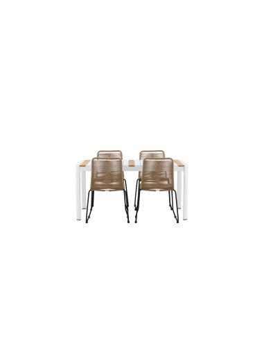Matgrupp Togo med Lindos matstolar, 150 × 90 cm