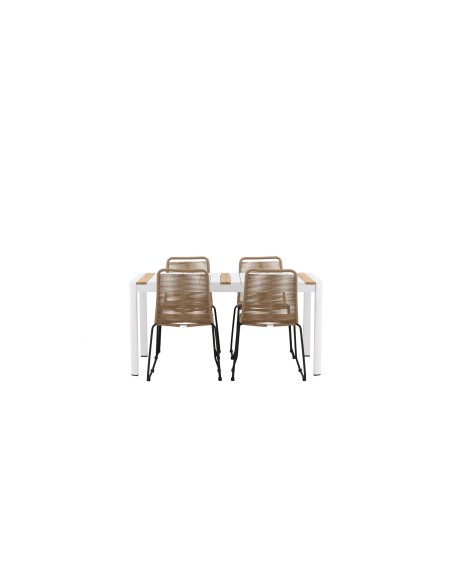 Matgrupp Togo med Lindos matstolar, 150 × 90 cm