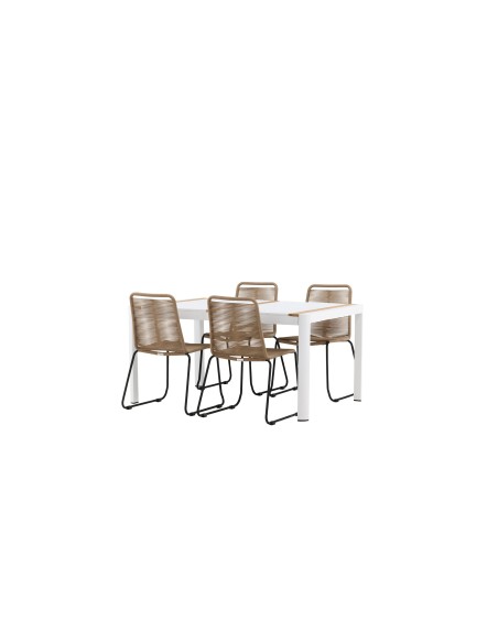 Matgrupp Togo med Lindos matstolar, 150 × 90 cm