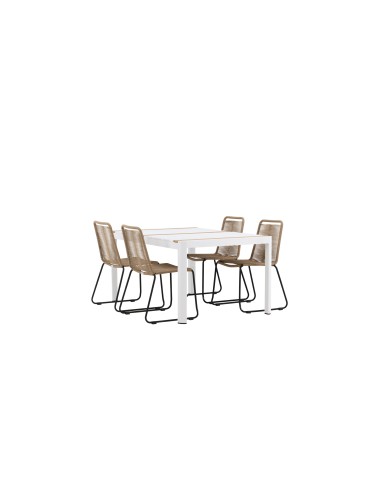 Matgrupp Togo med Lindos matstolar, 150 × 90 cm
