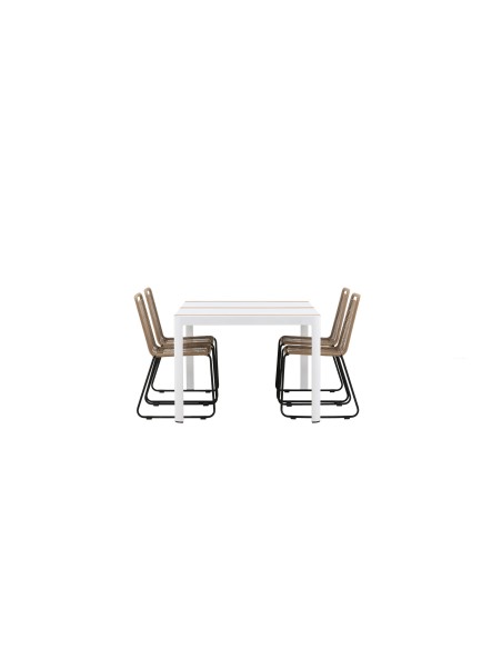 Matgrupp Togo med Lindos matstolar, 150 × 90 cm
