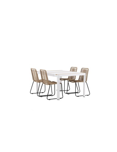 Matgrupp Togo med Lindos matstolar, 150 × 90 cm