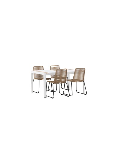 Matgrupp Togo med Lindos matstolar, 150 × 90 cm