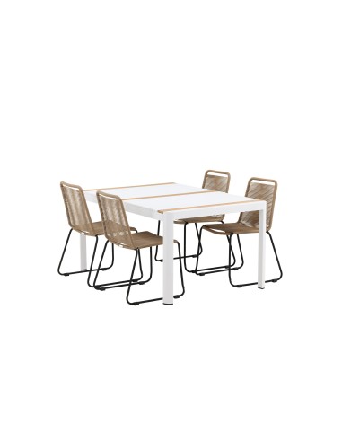 Matgrupp Togo med Lindos matstolar, 150 × 90 cm