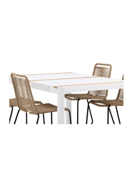 Matgrupp Togo med Lindos matstolar, 150 × 90 cm