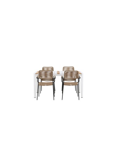 Matgrupp Togo med Lindos matstolar, 150 × 90 cm