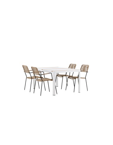 Matgrupp Togo med Lindos matstolar, 150 × 90 cm
