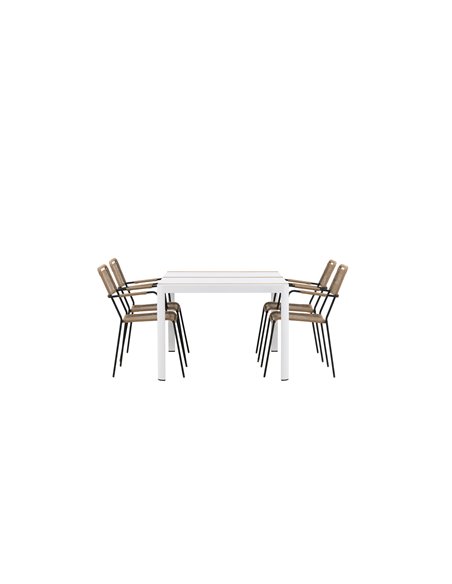 Matgrupp Togo med Lindos matstolar, 150 × 90 cm