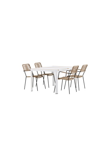 Matgrupp Togo med Lindos matstolar, 150 × 90 cm