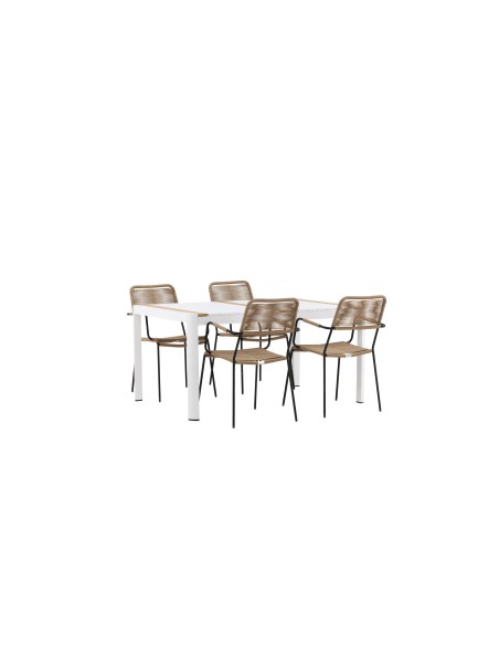 Matgrupp Togo med Lindos matstolar, 150 × 90 cm