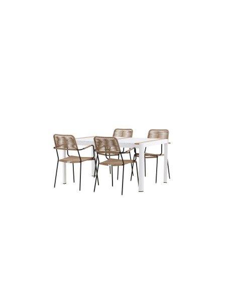 Matgrupp Togo med Lindos matstolar, 150 × 90 cm