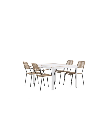 Matgrupp Togo med Lindos matstolar, 150 × 90 cm