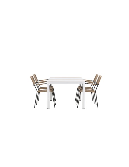 Matgrupp Togo med Lindos matstolar, 150 × 90 cm
