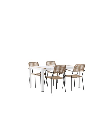 Matgrupp Togo med Lindos matstolar, 150 × 90 cm