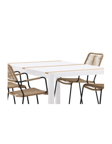 Matgrupp Togo med Lindos matstolar, 150 × 90 cm