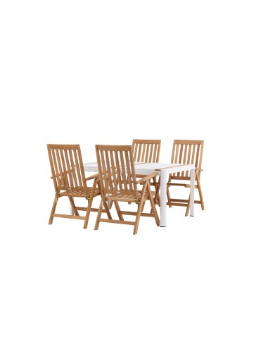 Matgrupp Togo med Kenya matstolar, 150 × 90 cm