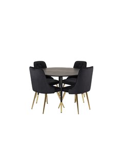 Matgrupp Dipp med Velvet Deluxe matstolar