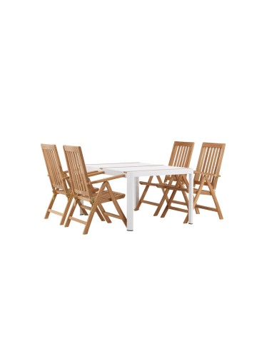 Matgrupp Togo med Kenya matstolar, 150 × 90 cm