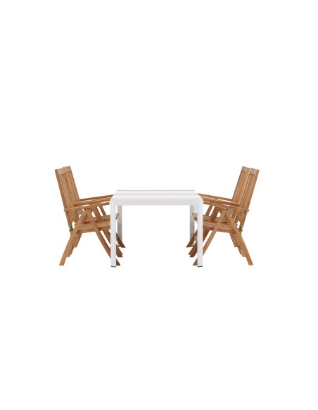 Matgrupp Togo med Kenya matstolar, 150 × 90 cm