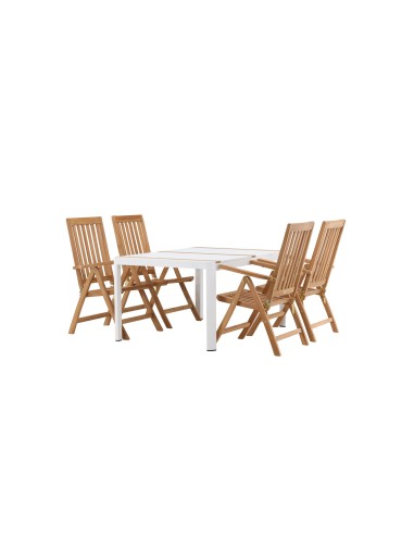 Matgrupp Togo med Kenya matstolar, 150 × 90 cm