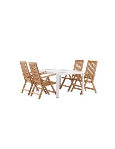 Matgrupp Togo med Kenya matstolar, 150 × 90 cm