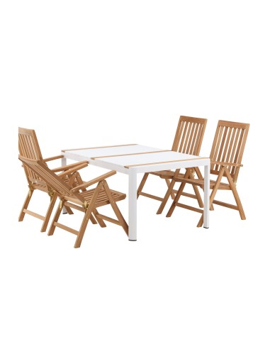 Matgrupp Togo med Kenya matstolar, 150 × 90 cm