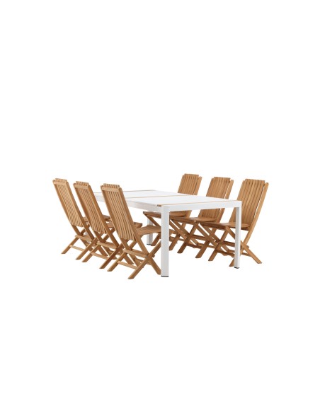 Matgrupp Togo med Ghana matstolar, 200 × 100 cm