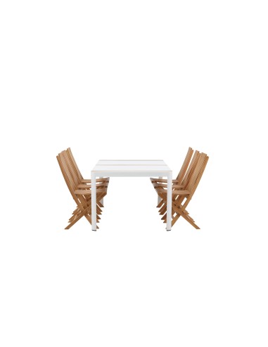 Matgrupp Togo med Ghana matstolar, 200 × 100 cm