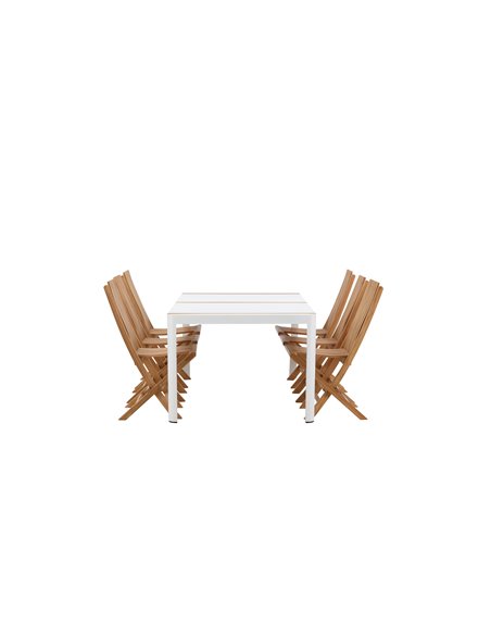 Matgrupp Togo med Ghana matstolar, 200 × 100 cm