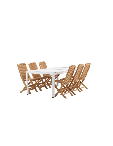 Matgrupp Togo med Ghana matstolar, 200 × 100 cm