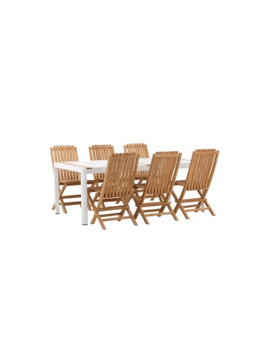 Matgrupp Togo med Ghana matstolar, 200 × 100 cm