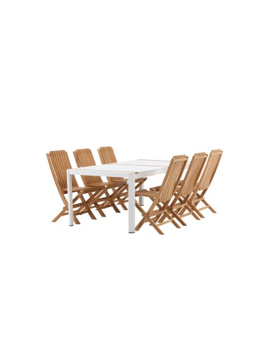 Matgrupp Togo med Ghana matstolar, 200 × 100 cm