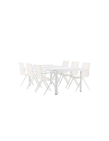 Matgrupp Togo med Alina matstolar, 200 × 100 cm