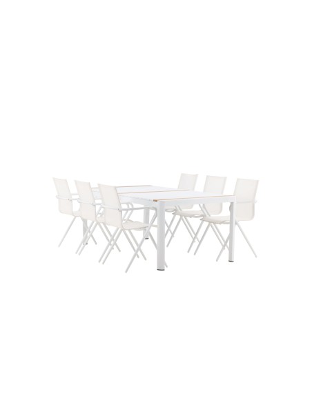 Matgrupp Togo med Alina matstolar, 200 × 100 cm