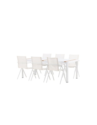 Matgrupp Togo med Alina matstolar, 200 × 100 cm